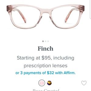 Warby parker eye glasses